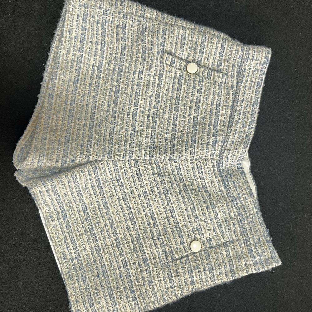 Janie and Jack Blue and White Tweed Shorts